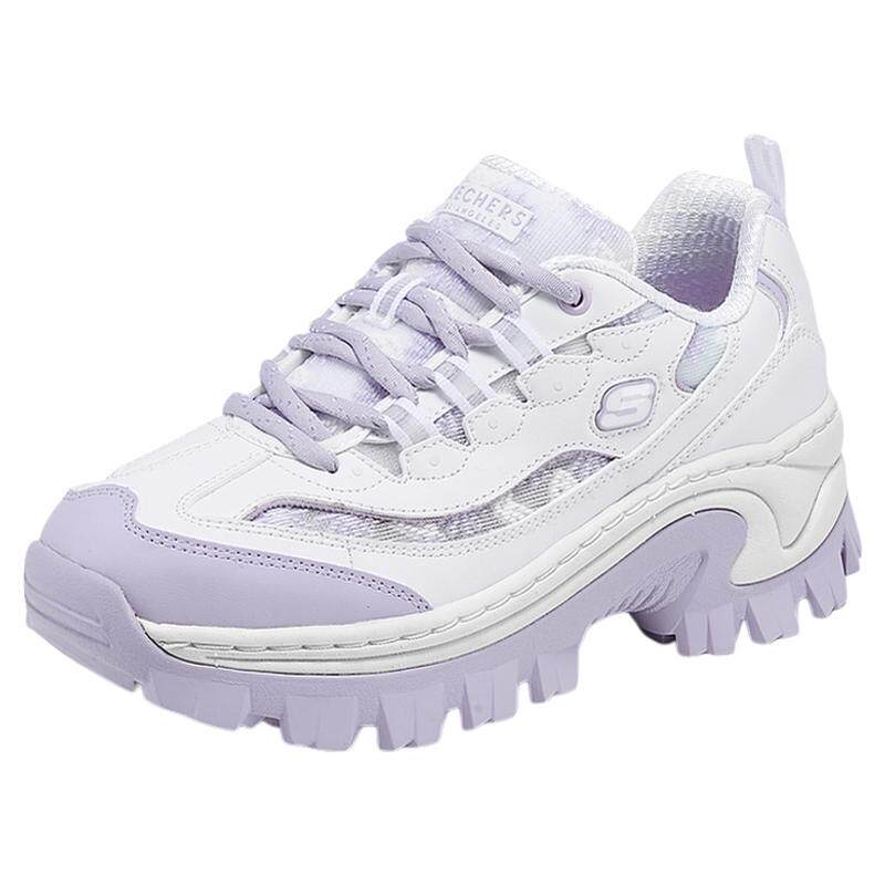 skechers/斯凯奇蜜糕鞋| 2026新款秋款蕾丝新款休闲鞋女鞋老爹鞋