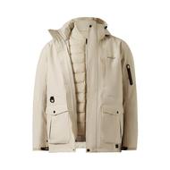 迪卡侬保暖加厚可拆卸羽绒三合一