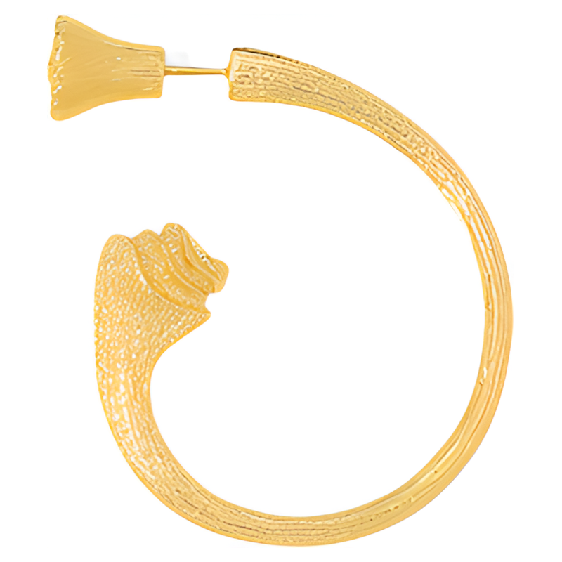 【立享9折】Neverfar自然之愈系列贝纹花苞C型耳环高级感