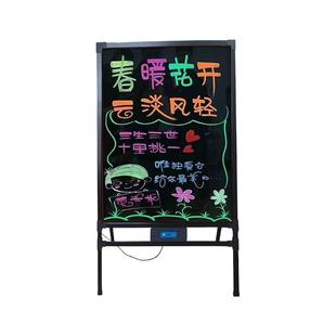 发光广告牌荧光板广告板黑板店铺用手写led电子挂墙充电摆摊夜光宣传展示牌饭店开业便携插电悬挂写字显示