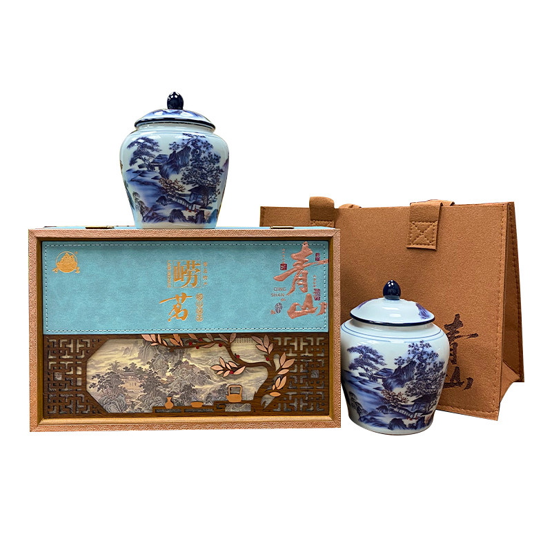 崂茗崂山绿茶礼盒装青岛特产