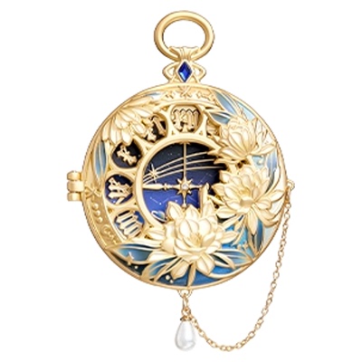 国自博花钟金属冰箱贴