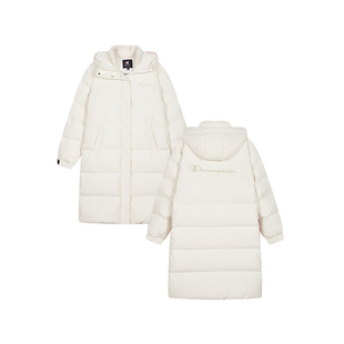 【三防】Champion冠军羽绒服女2025冬季新款情侣中长款连帽外套男