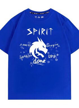 2026新款cs2游戏绿龙战队DONK签名队服同款短袖夏季男纯棉T恤上衣