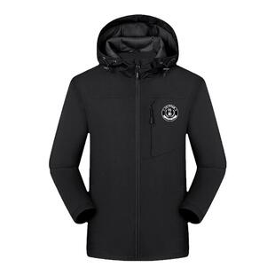 保安特勤执勤巡防安保工作服装可定制冲锋衣男女连帽夹克外套帽衫