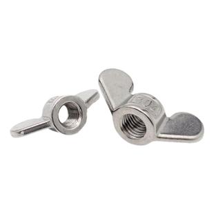 包邮304不锈钢浇铸羊角蝶型螺母 元宝手拧碟形螺帽M6M8M10M12M16M