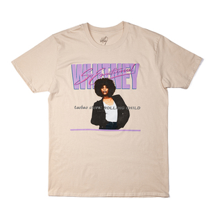 正版Whitney Houston惠特尼休斯顿vintage摇滚短袖T恤 官方现行版