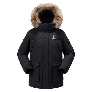 企鹅羽绒服冬季男户外25防风保暖加厚防泼水工装外套派克服女