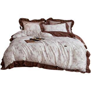 多喜爱60支四件套全棉纯棉床单法式轻奢高级感主卧室被套新年送礼