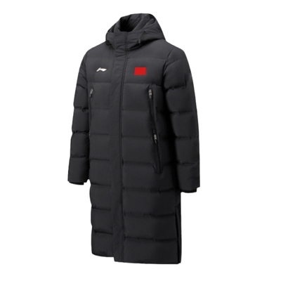 李宁国旗长款羽绒服男女2025新款