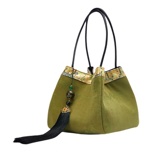 Pmsix大牌高端非遗新中式国风香云纱小包桑蚕丝配旗袍汉服粽子包