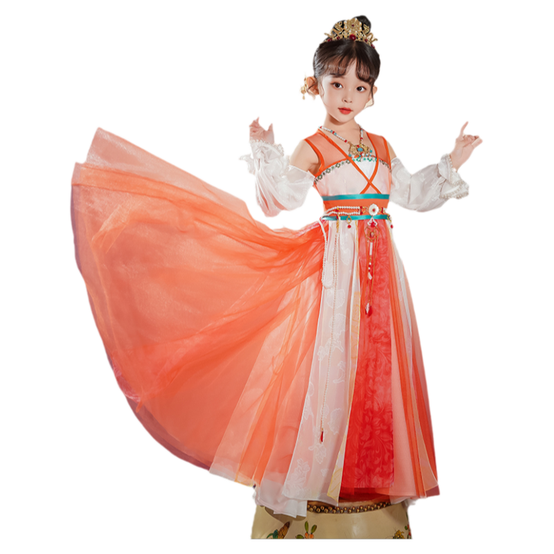 汉服女童敦煌飞天异域秋冬季仙气