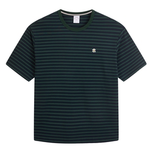 Brooks Brothers/布克兄弟男士26春夏新品纯棉复古横条纹T恤