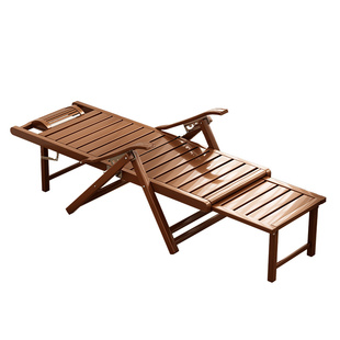 新款2026竹躺椅折叠午休阳台家用休闲懒人午睡床户外老人专用椅子