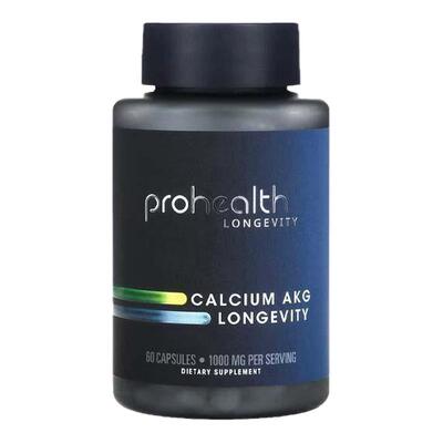 ProHealth Longevity钙AKG胶囊α-酮戊二酸钙代谢线粒体