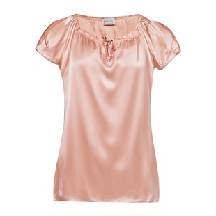 正品新款杭州丝绸100%桑蚕丝睡裙女高级真丝睡衣短袖性感家居服夏