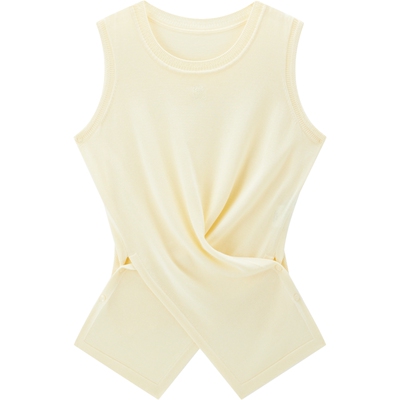 太平鸟女装夏季时尚莱赛尔100%气质优雅无袖套装女A1FCF2741