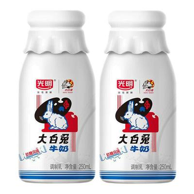 光明大白兔牛奶250ml*8瓶奶糖风味童年味道儿童牛奶