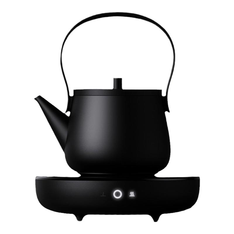 小坐现代简约电陶炉泡茶烧水壶煮茶家用静音小型高端蒸茶壶煮茶器