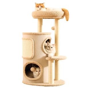 猫爬架家用小户型不占地猫窝一体多层跳台猫抓板猫架子猫咪剑麻桶