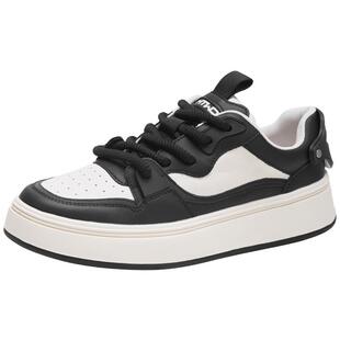 热风男鞋小白鞋新款男士熊猫鞋休闲板鞋子休闲舒适春秋潮流