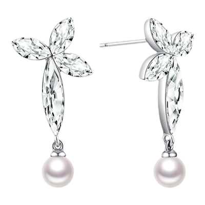 abyb四叶草复古耳环耳钉配饰首饰