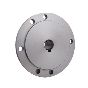 K11-80 100三爪卡盘电机轴法兰盘四爪单动125卡盘法兰过渡盘铸铁