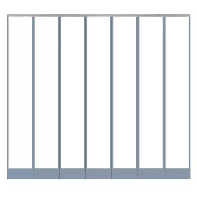 透明pvc滑动空调门帘店铺商用