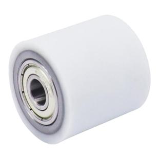 硅胶导向轮双轴承滚筒耐高温软胶无动力滚筒硅胶轮可定制包胶滚轮