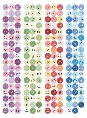 EMOJI表情贴手帐咕卡素材贴纸