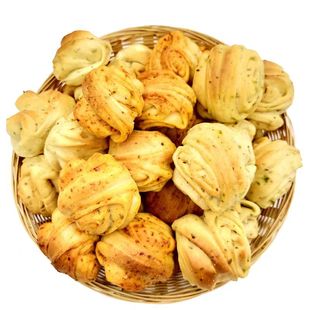 杨大香朵朵烤花卷馍麻辣椒盐葱香味陕西大荔特产400g烤馒头干