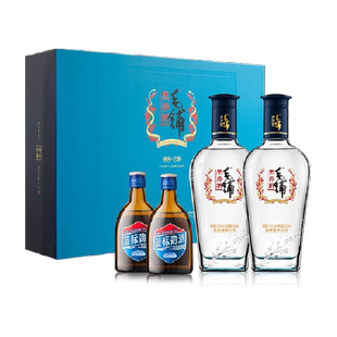 劲牌毛铺黑荞苦荞酒42度500ml*2瓶+蓝标劲酒75ml*2瓶礼盒装