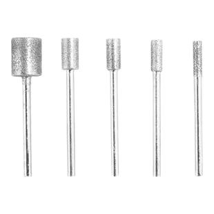 金刚石磨头圆柱3MM柄细砂磨针金刚砂磨棒电磨头合金翡翠原石去皮