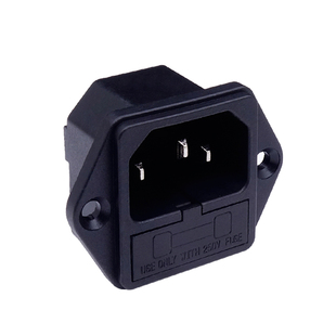 AC品字电源插座带保险 3眼插座 10A 品字插座器具插座机柜插座UL