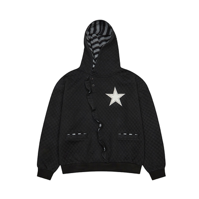 LUV IS TRUE 25冬季新款星星连帽卫衣T恤ins风帽衫韩国代购