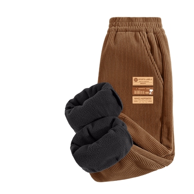 史努比男童冬季加绒裤子灯芯绒裤