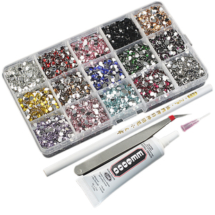 哭娃钻水钻奶油胶手机壳材料包套装 手工diy贴钻包包美甲饰品配件