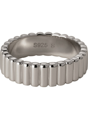 素图对戒925银简约气质指环情侣