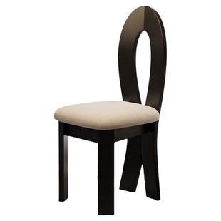 中古钥匙椅家用设计师民宿高靠背餐椅轻奢椅法式复古餐厅实木椅子