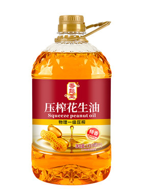 【严格检测】纯花生油一级压榨食用油家用炒菜油桶装浓香优选原料