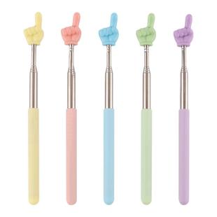 可伸缩教学指读棒儿童阅读手指棒教具教师指挥可爱趣味手指点读棒