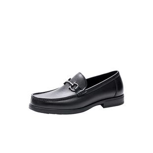 马内尔24秋冬新款爸爸皮鞋真皮软底一脚蹬懒人休闲高档男鞋M44021