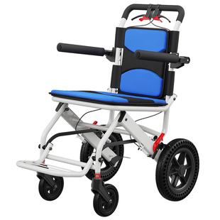 轮椅可折叠超轻便老人专用小型简易便携式可上飞机旅游代步手推车