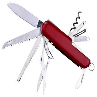 十一开多功能不锈钢瑞士刀具 多功能组合小刀 户外折叠刀礼品刀具