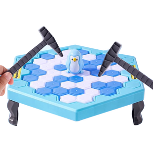 拯救企鹅破冰台玩具桌游儿童益智玩具亲子互动游戏男孩专注力训练