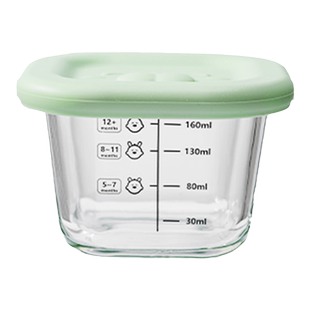 小贝熊宝宝辅食盒保鲜储存玻璃可蒸煮蛋羹碗专用婴儿辅食碗杯模