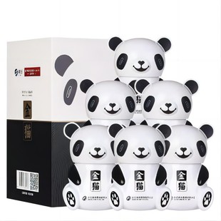沱牌 金猫52度500ml*6瓶整箱装高度浓香型白酒粮食酒熊猫酒瓶口粮