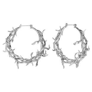 punkyouth藤蔓低语款式耳环925银防过敏小众森系气质精致耳饰