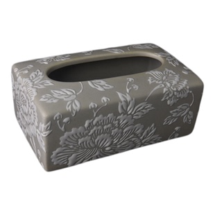 Ralph Laur*n古董藏品《Oriental flower繁花》纸巾盒轻奢摆件