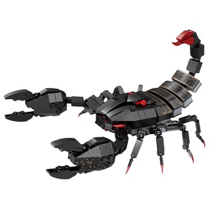 开智积木儿童益智拼装节肢动物昆虫玩具模型男孩蝎子蜈蚣礼物拼图